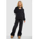 Спортивный костюм женский на флисе, цвет черный, 177R056