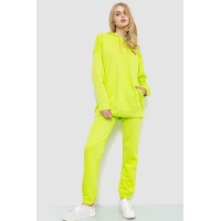 Спортивный костюм женский с капюшоном свободного кроя, цвет салатовый, 186R8378