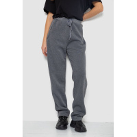 Спортивные штаны женские на флисе, цвет серый, 244R5228