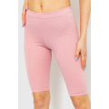 Велотреки женские в рубчик, цвет розовый, 129R5073