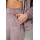 Спортивный костюм женский велюровый, цвет мокко, 177R018