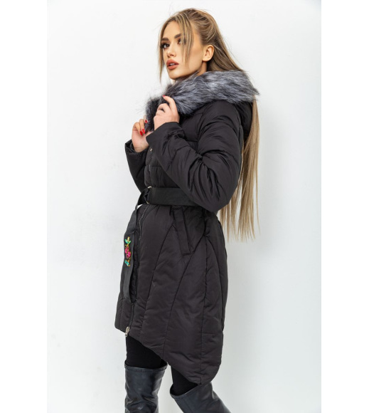 Куртка женская зимняя, цвет черный, 131R2258