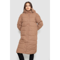 Куртка женская демисезонная удлиненная, цвет бежевый, 207R006
