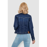 Куртка женская джинсовая однотонная, цвет синий, 247R030