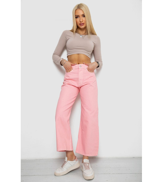 Джинсы женские, цвет розовый, 250R1890