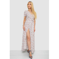 Сарафан на запах софт, цвет бело-красный, 241R173