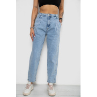 Джинсы женские Mom's, цвет голубой, 182R2254