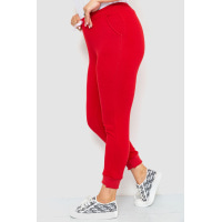 Спортивные штаны женские демисезонные, цвет красный, 226R027