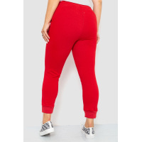 Спортивные штаны женские демисезонные, цвет красный, 226R027
