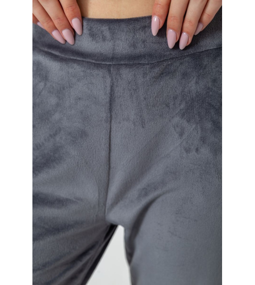 Спорт костюм женский велюровый, цвет серый, 244R9110