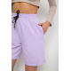 Шорты женские однотонные, цвет светло-сиреневый, 238R57907