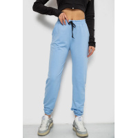 Спортивные штаны женские, цвет голубой, 238R325