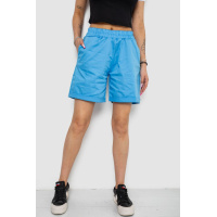 Шорты женские однотонные, цвет голубой, 238R315