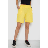 Шорты женские однотонные, цвет желтый, 238R315
