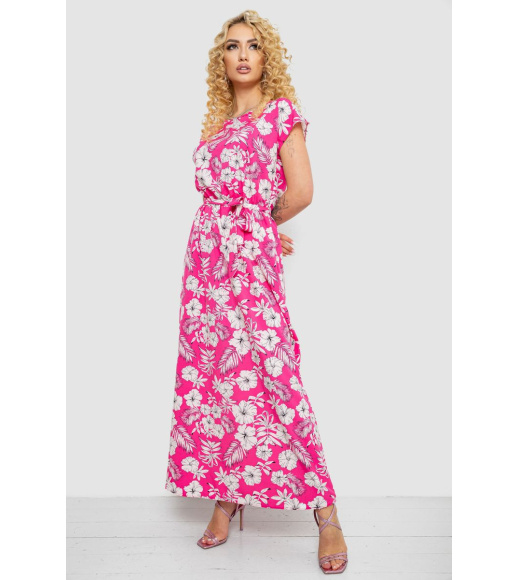 Платье с принтом софт, цвет розово-белый, 214R0228-1
