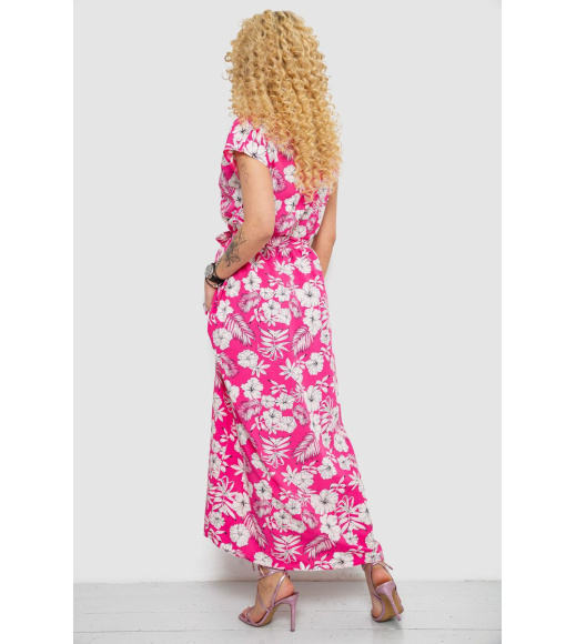 Платье с принтом софт, цвет розово-белый, 214R0228-1