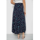 Юбка свободного кроя в горох, цвет темно-синий, 167R5001