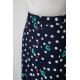 Юбка свободного кроя в горох, цвет темно-синий, 167R5001