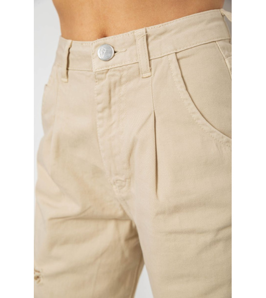 Джинсы женские, цвет бежевый, 250R1574-1