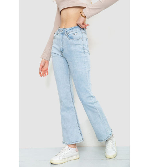 Джинсы женские стрейч, цвет голубой, 129R0057
