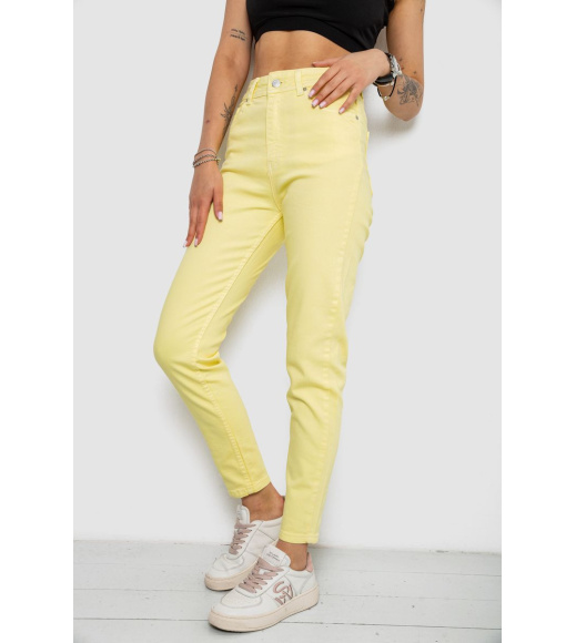 Джинсы женские, цвет желтый, 182R1450