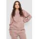 Спортивный костюм женский на флисе, цвет пудровый, 252R21268