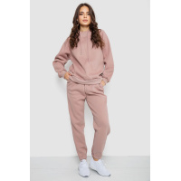 Спортивный костюм женский на флисе, цвет пудровый, 252R21268