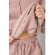 Спортивный костюм женский на флисе, цвет пудровый, 252R21268