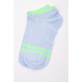 Жіночі короткі шкарпетки, блакитного кольору зі смужками, 167R221-1