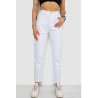 Джинсы женские Mom's, цвет белый, 182R1842