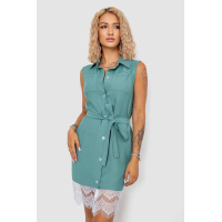 Платье на пуговицах, цвет оливковый, 102R388