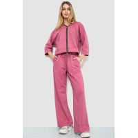 Спорт костюм женский двухнитка, цвет темно-пудровый, 102R5247