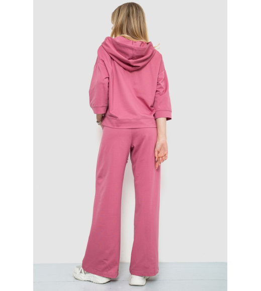 Спорт костюм женский двухнитка, цвет темно-пудровый, 102R5247