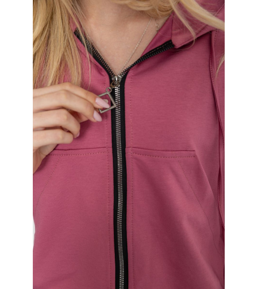 Спорт костюм женский двухнитка, цвет темно-пудровый, 102R5247