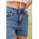 Женские джинсовые шорты, синего цвета, 164R3923