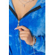 Спортивный костюм женский велюровый, цвет темно-голубой, 236R701