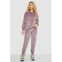 Спортивный костюм женский велюровый, цвет мокко, 177R022-1