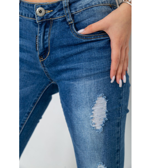 Джинсы женские, цвет синий, 244R8157