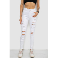 Джинсы женские, цвет белый, 182R1220