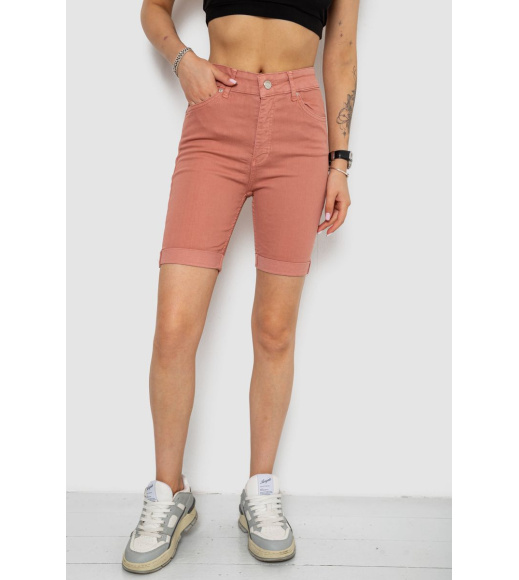 Шорты женские джинсовые, цвет пудровый, 182R1700