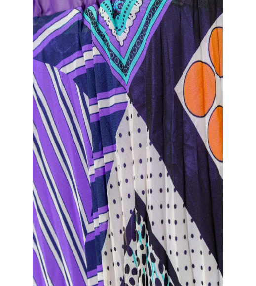 Спідниця плісована, колір фіолетовий, 131R133594
