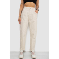 Джинсы женские Mom's, цвет бежевый, 182R2043