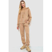 Спорт костюм женский двухнитка, цвет бежевый, 244R009