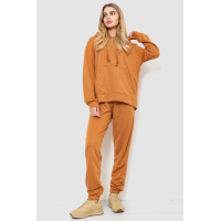 Спорт костюм женский двухнитка, цвет коричневый, 244R009
