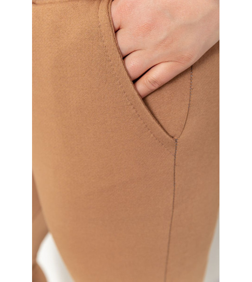 Спортивные штаны женские демисезонные, цвет коричневый, 226R027