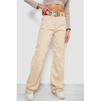 Джинсы женские, цвет светло-бежевый, 250R00160