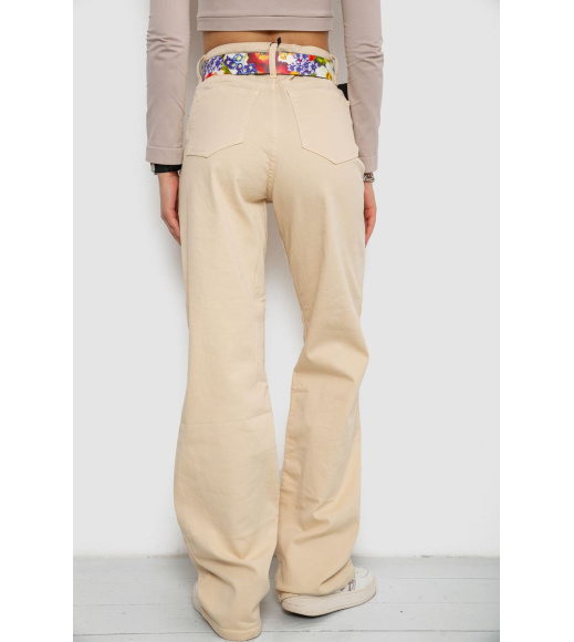 Джинсы женские, цвет светло-бежевый, 250R00160