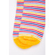 Яркие женские носки, желтого цвета в полоску, 131R137097