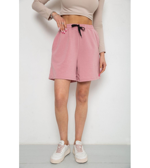 Шорты женские однотонные, цвет пудровый, 238R57907