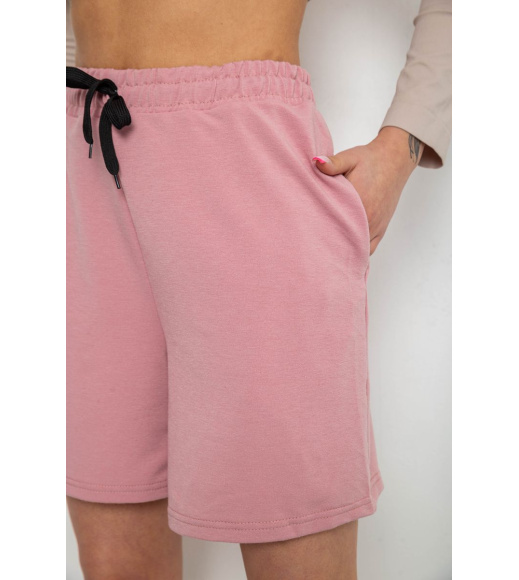Шорты женские однотонные, цвет пудровый, 238R57907